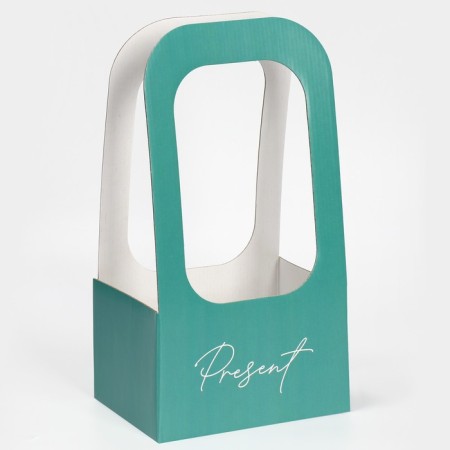 Flower box box "Present", 17 × 12 × 32 cm-1