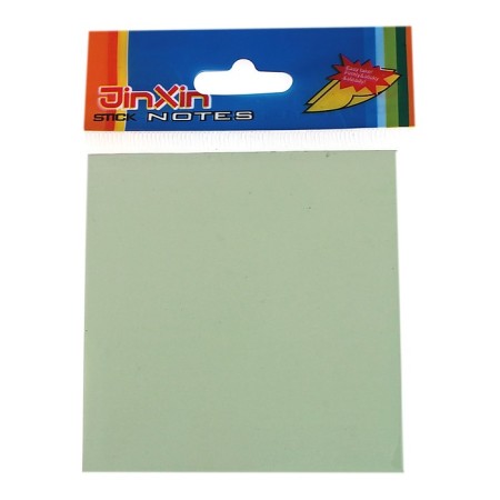 Block with a sticky edge, 76 mm x 76 mm, 100 sheets, pastel, green-1