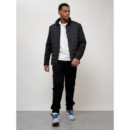Male spring jacket, size 50, black color-9