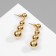 Earrings Plastic "Beads" to reduce, color gold