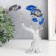 Souvenir from the evil eye "Blooming tree, heart leaves" silver 11.5x5x18.5 cm
