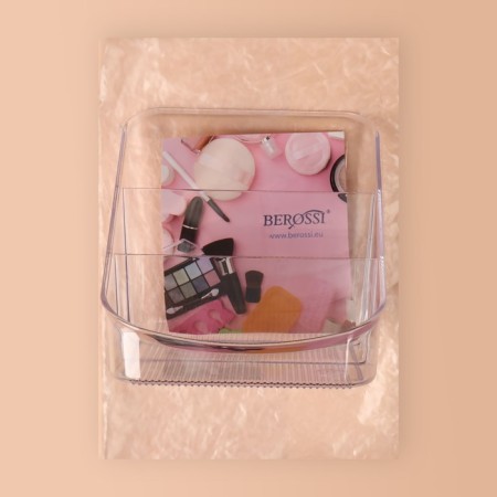 Organizer for storing cosmetic supplies "EVA", 15.8 × 14.9 cm, the color is transparent-6
