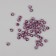 Beads for creativity plastic "Sing-zag" burgundy-silver set 20 GP0.6x0.6 cm