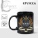 Ceramic mug "Best Dad", 300 ml, black color