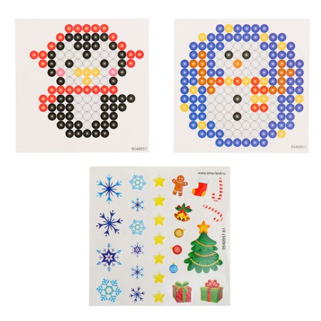 New Year! Aquamosaic "Snow Bank. Penguin ", nightlight, more than 200 balls-2