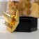 Ceramic bank for bulk products "Golden Wing", 10.5 × 11.5 cm, black color
