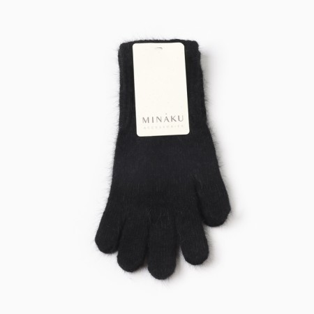 Women's gloves minku, black color, 25 cm-3