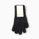 Women's gloves minku, black color, 25 cm