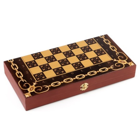 Chess "Aivengo", wooden board 40 x 40 cm, King H-9 cm, pawn H-4.5 cm-1