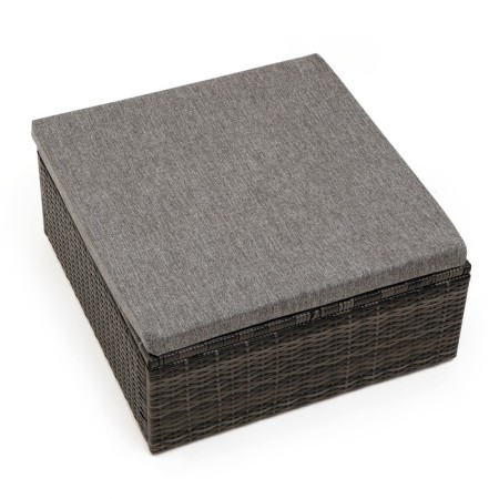 Garden Puff "Bordeaux", weaving: artificial rattan, 73.5 x 29.5 x 73.5 cm-1