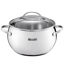 Кастрюля зеркально полированная Regent inox Apple B, размер 16х9.5 см, 2 л