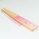 Fan wood, textile h = 21 cm "bunnies at Sakura" pink, with a brush