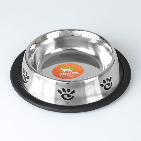 A bowl with a non -slip base with a print, 235 ml-1