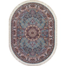 Ковёр овальный Merinos Shahreza, размер 200x285 см, цвет blue