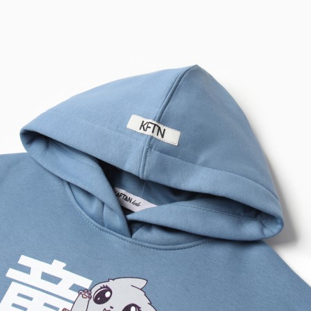 Children's sweatshirt with the basis of KAFTAN R.38 (146-152), blue-6