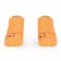 Socks for girls, size 20-22, orange color, amber