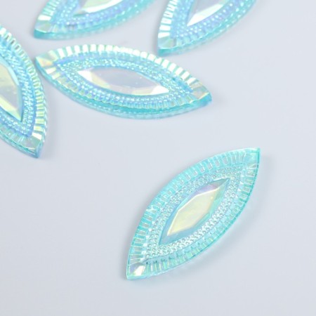 Decor for creativity Plastic "Eye" Harography Blue Set 6 pcs 2x5 cm-1