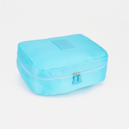 Cosmetic bag with lightning, blue color