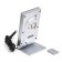 Clock - Electronic desktop an alarm clock with a weather station, 5.7 x 10.6 cm, 2 AG10