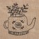 Ethel Ethel "Cup of tea" d38, jute
