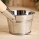 Bath bucket, "steam room", 0.5l, stainless steel