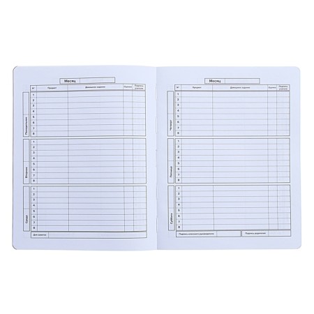 Universal Diary Grade 1-11, 48 sheets "Skateboardist", soft cover of artificial leather, pancake embossing-6
