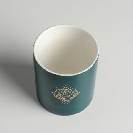 Ceramic glass with embossing, Rose, 8 x 9.5 cm-3