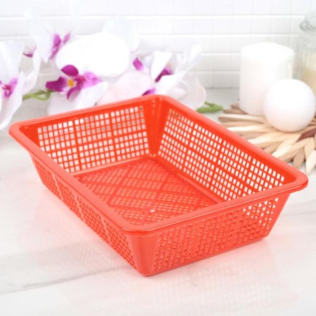 Storage basket, plastic, 24.5 × 18 × 6.5 cm, color mix-1