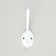 Hook furniture tundra TKD012, two -rod, white