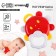 A rattle "Sun with a mirror", with elastic elements, color mix, crumb I