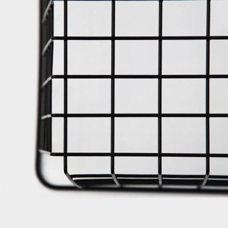 Basket for storage of the share "Erin", 36 × 27 × 14 cm, black color-2