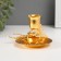 Summary Metal for 1 candle "Butterfly on the ring" gold d = 2.5 cm 10x11x7 cm