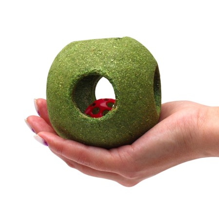 Toy - Big ball for cats made of pressed cat mint, 10 cm-3
