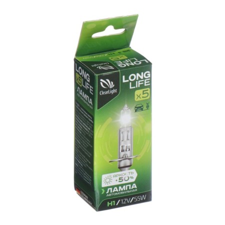 Car lamp Clearlight Longlife, H1, 12 V, 55 watts-1
