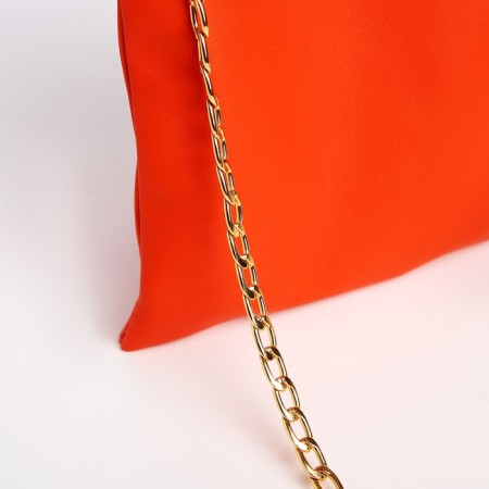 Cross-Bodi Bag on a zipper, Orange color-2