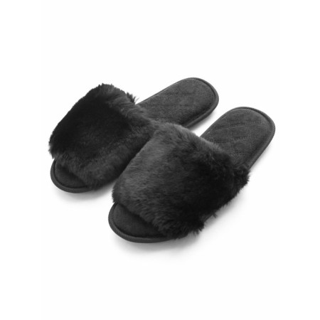 Bunny slippers, size 40-41, black color-3