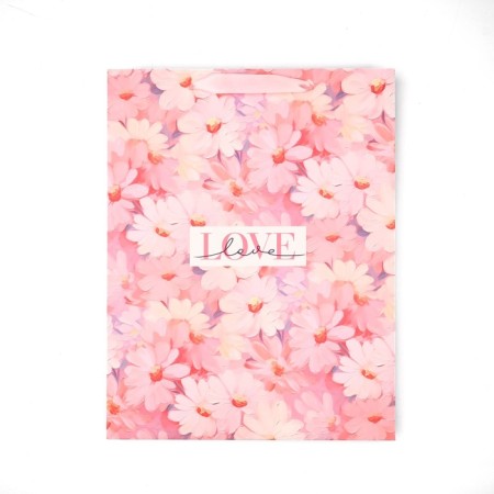 Laminated double -sided "flowers", with silence and card, L, 40 × 31 × 11.5-6