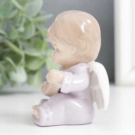 Souvenir Ceramics "Angel with an accordion" 9x5.8x5 cm-3