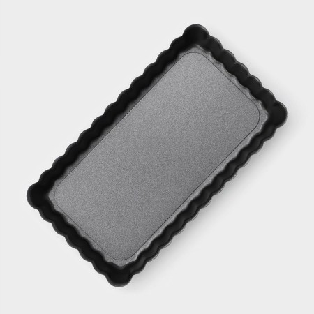 Baking uniform "Called rectangle", 12 × 6.5 cm, removable bottom, anti -stick coating, black color-2