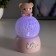 Nightlight "Bear" LED from batteries pink 6x6x10 cm Risalux