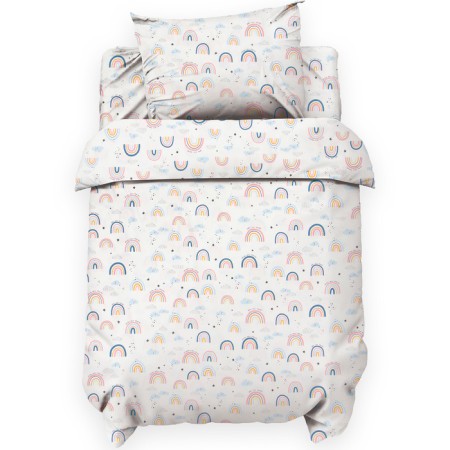 Lovelife bedding set "Rainbow" 112*143 cm, 60*120+20 cm, 40*60 cm, satin, 100% cotton