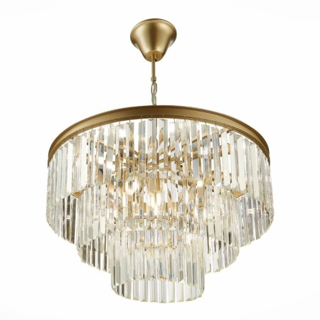 Suspended chandelier ST LUCE. SL1624.203.12. Ercolano. 12x40 W, E14, 60x60x38 cm, Shampan-4