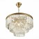 Suspended chandelier ST LUCE. SL1624.203.12. Ercolano. 12x40 W, E14, 60x60x38 cm, Shampan