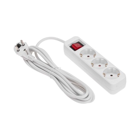 Extension cord Standard 3 nests, 3m, 3x1.0mm², s/h, with a switch, white rexant-1