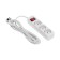 Extension cord Standard 3 nests, 3m, 3x1.0mm², s/h, with a switch, white rexant