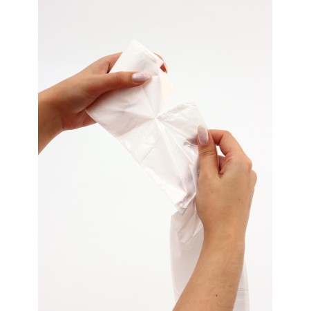 Garbage bags in the roll "Upakland" 10 l, white, PND, 8 μm, 30 pcs-3