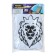 Covers on the headrest lion, white, set 2 pcs