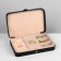 Organizer for jewelry "Portable box", 8 stripes, 4 places, 14 × 21 × 4.5 cm, black color is black