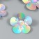 Stick Paper "Flower. Silver holography" set 6 pcs 13x12.3x0.6 cm