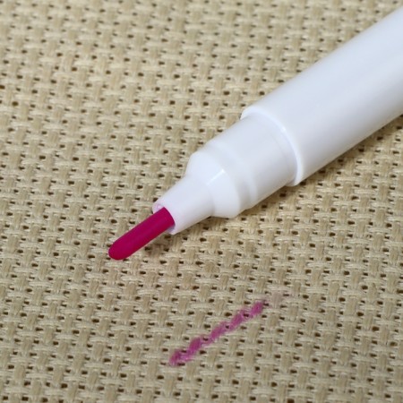 Fabric marker, self -perishable, 15 cm, pink color-1